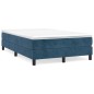 vidaXL Boxspringbett mit Matratze Dunkelblau 120x200 cm Samt vidaXL Boxspringbett mit Matratze Dunkelblau 120x200 cm Samt