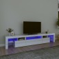vidaXL TV-Schrank mit LED-Leuchten Hochglanz-Weiß 215x36,5x40 cm vidaXL TV-Schrank mit LED-Leuchten Hochglanz-Weiß 215x36,5x40 cm