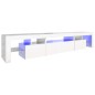 vidaXL TV-Schrank mit LED-Leuchten Hochglanz-Weiß 215x36,5x40 cm vidaXL TV-Schrank mit LED-Leuchten Hochglanz-Weiß 215x36,5x40 cm