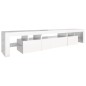 vidaXL TV-Schrank mit LED-Leuchten Hochglanz-Weiß 215x36,5x40 cm vidaXL TV-Schrank mit LED-Leuchten Hochglanz-Weiß 215x36,5x40 cm