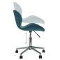 Esszimmerstühle 2 Stk. Drehbar Blau Samt Esszimmerstühle 2 Stk. Drehbar Blau Samt