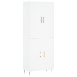 vidaXL Highboard Weiß 69,5x34x180 cm Holzwerkstoff