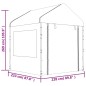 vidaXL Pavillon mit Dach Weiß 11,15x2,28x2,69 m Polyethylen vidaXL Pavillon mit Dach Weiß 11,15x2,28x2,69 m Polyethylen