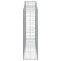 vidaXL Gabionen mit Hochbogen 7 Stk. 200x30x100/120cm Verzinktes Eisen vidaXL Gabionen mit Hochbogen 7 Stk. 200x30x100/120cm Verzinktes Eisen