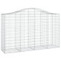 vidaXL Gabionen mit Hochbogen 2 Stk. 200x50x120/140cm Verzinktes Eisen vidaXL Gabionen mit Hochbogen 2 Stk. 200x50x120/140cm Verzinktes Eisen