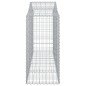 vidaXL Gabionen mit Hochbogen 2 Stk. 200x50x120/140cm Verzinktes Eisen vidaXL Gabionen mit Hochbogen 2 Stk. 200x50x120/140cm Verzinktes Eisen
