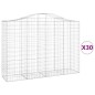 vidaXL Gabionen mit Hochbogen 30Stk. 200x50x140/160cm Verzinktes Eisen vidaXL Gabionen mit Hochbogen 30Stk. 200x50x140/160cm Verzinktes Eisen