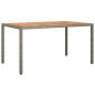 vidaXL 5-tlg. Garten-Essgruppe mit Kissen Grau Poly Rattan vidaXL 5-tlg. Garten-Essgruppe mit Kissen Grau Poly Rattan