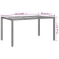 vidaXL 5-tlg. Garten-Essgruppe mit Kissen Grau Poly Rattan vidaXL 5-tlg. Garten-Essgruppe mit Kissen Grau Poly Rattan
