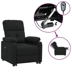 vidaXL Relaxsessel Elektrisch Schwarz Stoff