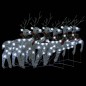 vidaXL LED-Rentiere 6 Stk. Silbern 120 LEDs vidaXL LED-Rentiere 6 Stk. Silbern 120 LEDs