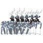 vidaXL LED-Rentiere 6 Stk. Silbern 120 LEDs vidaXL LED-Rentiere 6 Stk. Silbern 120 LEDs