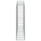 vidaXL Gabionen mit Hochbogen 20Stk. 200x30x120/140cm Verzinktes Eisen vidaXL Gabionen mit Hochbogen 20Stk. 200x30x120/140cm Verzinktes Eisen