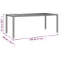 vidaXL 9-tlg. Garten-Essgruppe mit Kissen Grau Poly Rattan vidaXL 9-tlg. Garten-Essgruppe mit Kissen Grau Poly Rattan