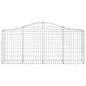 vidaXL Gabionen mit Hochbogen 13 Stk. 200x30x80/100cm Verzinktes Eisen vidaXL Gabionen mit Hochbogen 13 Stk. 200x30x80/100cm Verzinktes Eisen