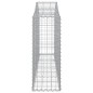 vidaXL Gabionen mit Hochbogen 13 Stk. 200x30x80/100cm Verzinktes Eisen vidaXL Gabionen mit Hochbogen 13 Stk. 200x30x80/100cm Verzinktes Eisen