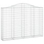 vidaXL Gabionen mit Hochbogen 6 Stk. 200x30x140/160cm Verzinktes Eisen vidaXL Gabionen mit Hochbogen 6 Stk. 200x30x140/160cm Verzinktes Eisen