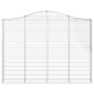 vidaXL Gabionen mit Hochbogen 6 Stk. 200x30x140/160cm Verzinktes Eisen vidaXL Gabionen mit Hochbogen 6 Stk. 200x30x140/160cm Verzinktes Eisen