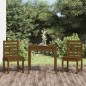 vidaXL 3-tlg. Garten-Bistro-Set Honigbraun Massivholz Kiefer vidaXL 3-tlg. Garten-Bistro-Set Honigbraun Massivholz Kiefer