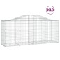 vidaXL Gabionen mit Hochbogen 13 Stk. 200x50x80/100cm Verzinktes Eisen vidaXL Gabionen mit Hochbogen 13 Stk. 200x50x80/100cm Verzinktes Eisen