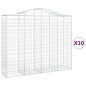 vidaXL Gabionen mit Hochbogen 10Stk. 200x50x160/180cm Verzinktes Eisen vidaXL Gabionen mit Hochbogen 10Stk. 200x50x160/180cm Verzinktes Eisen