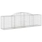 vidaXL Gabionen mit Hochbogen 5 Stk. 300x50x80/100 cm Verzinktes Eisen vidaXL Gabionen mit Hochbogen 5 Stk. 300x50x80/100 cm Verzinktes Eisen