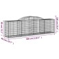 vidaXL Gabionen mit Hochbogen 5 Stk. 300x50x80/100 cm Verzinktes Eisen vidaXL Gabionen mit Hochbogen 5 Stk. 300x50x80/100 cm Verzinktes Eisen
