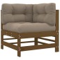 vidaXL 5-tlg. Garten-Lounge-Set mit Kissen Honigbraun Massivholz vidaXL 5-tlg. Garten-Lounge-Set mit Kissen Honigbraun Massivholz