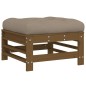 vidaXL 5-tlg. Garten-Lounge-Set mit Kissen Honigbraun Massivholz vidaXL 5-tlg. Garten-Lounge-Set mit Kissen Honigbraun Massivholz