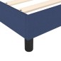 vidaXL Boxspringbett mit Matratze Blau 140x190 cm Stoff vidaXL Boxspringbett mit Matratze Blau 140x190 cm Stoff