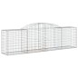 vidaXL Gabionen mit Hochbogen 4 Stk. 300x50x80/100 cm Verzinktes Eisen vidaXL Gabionen mit Hochbogen 4 Stk. 300x50x80/100 cm Verzinktes Eisen