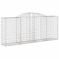 vidaXL Gabionen mit Hochbogen 12 Stk 300x50x120/140cm Verzinktes Eisen vidaXL Gabionen mit Hochbogen 12 Stk 300x50x120/140cm Verzinktes Eisen