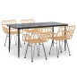 vidaXL 5-tlg. Garten-Essgruppe Poly Rattan vidaXL 5-tlg. Garten-Essgruppe Poly Rattan