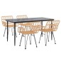 vidaXL 5-tlg. Garten-Essgruppe Poly Rattan vidaXL 5-tlg. Garten-Essgruppe Poly Rattan