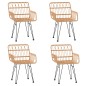 vidaXL 5-tlg. Garten-Essgruppe Poly Rattan vidaXL 5-tlg. Garten-Essgruppe Poly Rattan