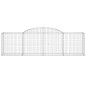vidaXL Gabionen mit Hochbogen 6 Stk. 300x50x80/100 cm Verzinktes Eisen vidaXL Gabionen mit Hochbogen 6 Stk. 300x50x80/100 cm Verzinktes Eisen