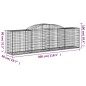 vidaXL Gabionen mit Hochbogen 6 Stk. 300x50x80/100 cm Verzinktes Eisen vidaXL Gabionen mit Hochbogen 6 Stk. 300x50x80/100 cm Verzinktes Eisen