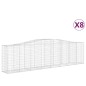 vidaXL Gabionen mit Hochbogen 8 Stk. 400x50x100/120cm Verzinktes Eisen vidaXL Gabionen mit Hochbogen 8 Stk. 400x50x100/120cm Verzinktes Eisen