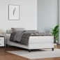 vidaXL Boxspringbett mit Matratze Weiß 90x190 cm Kunstleder vidaXL Boxspringbett mit Matratze Weiß 90x190 cm Kunstleder
