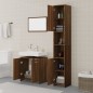 vidaXL 3-tlg. Badmöbel-Set Braun Eichen-Optik Holzwerkstoff vidaXL 3-tlg. Badmöbel-Set Braun Eichen-Optik Holzwerkstoff