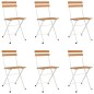 vidaXL 7-tlg. Bistro-Set Klappbar Massivholz Akazie und Stahl vidaXL 7-tlg. Bistro-Set Klappbar Massivholz Akazie und Stahl