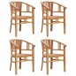 vidaXL 5-tlg. Garten-Essgruppe Massivholz Teak vidaXL 5-tlg. Garten-Essgruppe Massivholz Teak