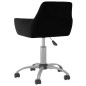 Esszimmerstühle 2 Stk. Drehbar Schwarz Samt Esszimmerstühle 2 Stk. Drehbar Schwarz Samt
