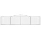 vidaXL Gabionen mit Hochbogen 10 Stk. 400x30x80/100cm Verzinktes Eisen vidaXL Gabionen mit Hochbogen 10 Stk. 400x30x80/100cm Verzinktes Eisen
