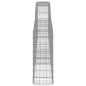 vidaXL Gabionen mit Hochbogen 10 Stk. 400x30x80/100cm Verzinktes Eisen vidaXL Gabionen mit Hochbogen 10 Stk. 400x30x80/100cm Verzinktes Eisen