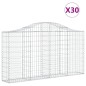vidaXL Gabionen mit Hochbogen 30Stk. 200x30x100/120cm Verzinktes Eisen vidaXL Gabionen mit Hochbogen 30Stk. 200x30x100/120cm Verzinktes Eisen
