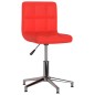 Drehbare Esszimmerstühle 2 Stk. Rot Kunstleder Drehbare Esszimmerstühle 2 Stk. Rot Kunstleder