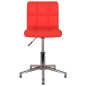 Drehbare Esszimmerstühle 2 Stk. Rot Kunstleder Drehbare Esszimmerstühle 2 Stk. Rot Kunstleder