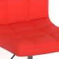 Drehbare Esszimmerstühle 2 Stk. Rot Kunstleder Drehbare Esszimmerstühle 2 Stk. Rot Kunstleder