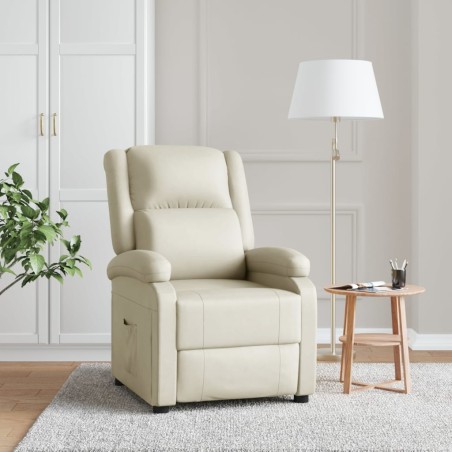 vidaXL Relaxsessel Weiß Kunstleder